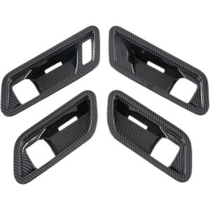 Tlily - 4Pcs Carbon Fiber Interior Mouldings Inner Door Handle Bowl Panel Decoration Cover Trim for Toyota Bz4x 2022 2023 Tlily - 4Pcs Carbon Fiber Interior Mouldings Inner Door Handle Bowl Panel Decoration Cover Trim for Toyota Bz4x 2022 2023