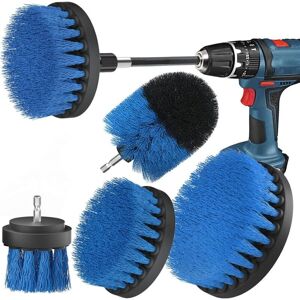 WOIYIC 4pcs Drill Cleaning Brush, Brush for Drill Car Tile Carpet Bathtub Kitchen Toilet Blue WOIYIC 4pcs Drill Cleaning Brush, Brush for Drill Car Tile Carpet Bathtub Kitchen Toilet Blue