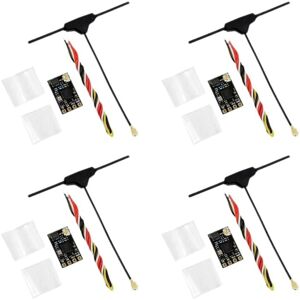 Tlily - 4PCS elrs 2.4GHz Receiver with Antenna for fpv rc Long Range Drone Tlily - 4PCS elrs 2.4GHz Receiver with Antenna for fpv rc Long Range Drone