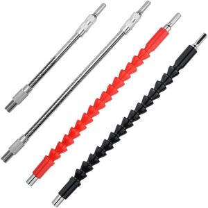 Memkey - Set of 4 flexible drill extensions for electric drills Memkey - Set of 4 flexible drill extensions for electric drills
