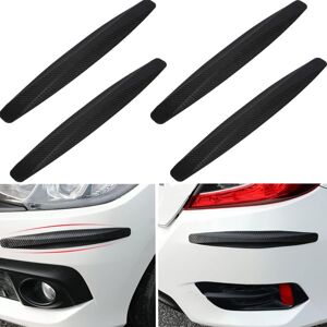 Csparkv - 4PCS Flexible Front and Rear Bumper Protectors Scratch Protection, Universal Bumper Protector Strip Car Bumper Protection Sticker (Black) eu Csparkv - 4PCS Flexible Front and Rear Bumper Protectors Scratch Protection, Universal Bumper Protector Strip Car Bumper Protection Sticker (Black) eu