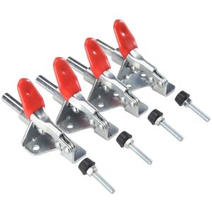 Tlily - 4Pcs GH-301AM 45Kg Toggle Clamp Quick Release Pull Action Vertical/Horizontal Type Clamps Hand Tool for Woodworking Tlily - 4Pcs GH-301AM 45Kg Toggle Clamp Quick Release Pull Action Vertical/Horizontal Type Clamps Hand Tool for Woodworking