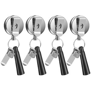 Tlily - 4Pcs Heavy Duty Retractable Pull Pen Pencil Holder, Ideal Grip for Markers and Carpenter Pencils, Stretch Holder Tlily - 4Pcs Heavy Duty Retractable Pull Pen Pencil Holder, Ideal Grip for Markers and Carpenter Pencils, Stretch Holder