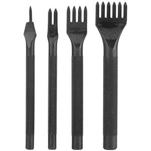 MEMKEY 4pcs Leather Hole Punch Sewing Tools Jagged Lacing Perforation Tools Leather Craft Claw Hole Sewing (1+2+4+6 Teeth) MEMKEY 4pcs Leather Hole Punch Sewing Tools Jagged Lacing Perforation Tools Leather Craft Claw Hole Sewing (1+2+4+6 Teeth)