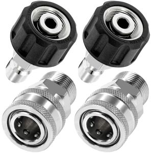 TLILY 4Pcs Pressure Washer Adapter Set, M22 14mm to Metric Fitting TLILY 4Pcs Pressure Washer Adapter Set, M22 14mm to Metric Fitting