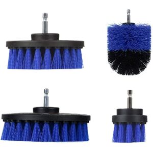 Tinor - 4pcs Rotary Drill Cleaning Brush Car Cleaning Brush Screwdriver Brush for Drill Car Tile Carpet Bathtub Kitchen Toilet (Blue) Tinor - 4pcs Rotary Drill Cleaning Brush Car Cleaning Brush Screwdriver Brush for Drill Car Tile Carpet Bathtub Kitchen Toilet (Blue)