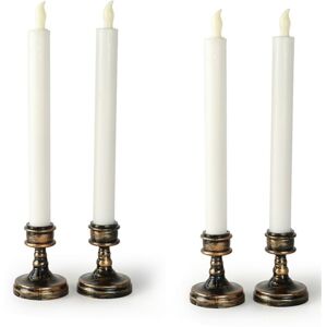 Tlily - 4pcs Set led Electronic Flameless Candle Lights Battery Operated Party Wedding Birthday Romantic Candle Lights b Tlily - 4pcs Set led Electronic Flameless Candle Lights Battery Operated Party Wedding Birthday Romantic Candle Lights b