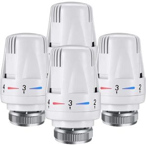 WOIYIC 4PCS TRV Thermostatic Radiator Heads M30 x 1.5 Replacement Head for Thermostatic Radiator Thermostat Temperature Control Heads for Home and Office WOIYIC 4PCS TRV Thermostatic Radiator Heads M30 x 1.5 Replacement Head for Thermostatic Radiator Thermostat Temperature Control Heads for Home and Office