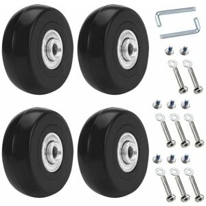 DPZO 4pcs Universal Suitcase Wheel, 50x18mm Replacement Luggage Wheels, Replacement Casters for Suitcases, Luggage Suitcase Wheels, Rubber Metal Suitcase DPZO 4pcs Universal Suitcase Wheel, 50x18mm Replacement Luggage Wheels, Replacement Casters for Suitcases, Luggage Suitcase Wheels, Rubber Metal Suitcase