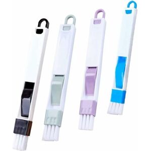 HOOPZI 4pcs Window Slit Cleaning Brush, 2 in 1 Small Space Ventilation Keyboard Cleaning Mini Dustpan and Brushes, Window Groove Cleaning Brush (4 Colors) HOOPZI 4pcs Window Slit Cleaning Brush, 2 in 1 Small Space Ventilation Keyboard Cleaning Mini Dustpan and Brushes, Window Groove Cleaning Brush (4 Colors)