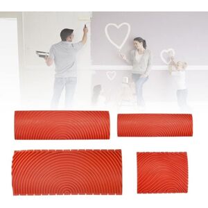 Memkey - 4pcs Rubber Wood Grain Tool Paint Roller Imitation Wood Grain for Wall Painting Wood Effect Paint Roller for Wall Furniture Door Window Memkey - 4pcs Rubber Wood Grain Tool Paint Roller Imitation Wood Grain for Wall Painting Wood Effect Paint Roller for Wall Furniture Door Window