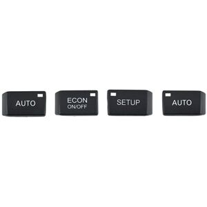 TLILY 4Pcs/Set Car Air Conditioning Control Computer Panel Button Switch Cover for A6 C6 S6 2005-2011 4F1820043 TLILY 4Pcs/Set Car Air Conditioning Control Computer Panel Button Switch Cover for A6 C6 S6 2005-2011 4F1820043