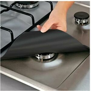 TRIMEC 4Pièces Plaque de Cuisson à Gaz Universel Protection d'écran Anti-adhésif en téflon Tapis de cuisinière à gaz réutilisables Nettoyage Rapide 2727cm TRIMEC 4Pièces Plaque de Cuisson à Gaz Universel Protection d'écran Anti-adhésif en téflon Tapis de cuisinière à gaz réutilisables Nettoyage Rapide 2727cm