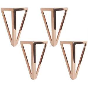 CYSLMUK 4x 15cm Triangle Metal Table Legs Modern Style Furniture Feet for Cabinets Sofas Bed Pink CYSLMUK 4x 15cm Triangle Metal Table Legs Modern Style Furniture Feet for Cabinets Sofas Bed Pink