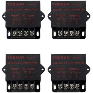 TLILY 4X 24V/12V to 5V 10A 50W Car LED Advertising Screen Power Supply Converter DC Transformer TLILY 4X 24V/12V to 5V 10A 50W Car LED Advertising Screen Power Supply Converter DC Transformer