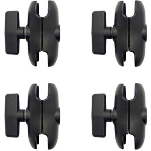 TLILY 4X 9CM Length Aluminum Alloy Dual Socket Arm for ram with 1.5 Inch Ball Mount Motorcycle Camera Extension TLILY 4X 9CM Length Aluminum Alloy Dual Socket Arm for ram with 1.5 Inch Ball Mount Motorcycle Camera Extension