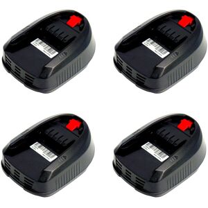 Powerwings - 4X Battery 14.4V 1500mAh for Bosch Power Tool 14.4V psr psb 14.4 LI-2 pml 18 li Series AL2215CV AL2204CV 2607336194 1500mAh Powerwings - 4X Battery 14.4V 1500mAh for Bosch Power Tool 14.4V psr psb 14.4 LI-2 pml 18 li Series AL2215CV AL2204CV 2607336194 1500mAh