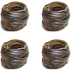 TLILY 4X Coffee Gradient Flat Synthetic Rattan Weaving Material Plastic Rattan for Knit and Repair Chair Table Storage Basket TLILY 4X Coffee Gradient Flat Synthetic Rattan Weaving Material Plastic Rattan for Knit and Repair Chair Table Storage Basket