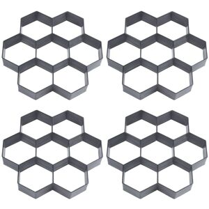 TLILY 4X diy Patio Promenade Maker Stepping Stone Concrete Pave Mold Reusable Garden Path Stone Molds 30 x cm TLILY 4X diy Patio Promenade Maker Stepping Stone Concrete Pave Mold Reusable Garden Path Stone Molds 30 x cm