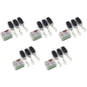 TLILY 5X Garage Gate Remote Receiver 433 868MHz rx multi 300-900MHZ ac/dc 9-30V Receiver with Remote Control TLILY 5X Garage Gate Remote Receiver 433 868MHz rx multi 300-900MHZ ac/dc 9-30V Receiver with Remote Control