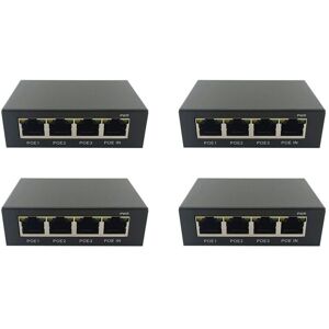 TLILY 4X Gigabit poe Extender 4 Ports 100/1000M Network Switch IEEE802.3Af/At Plug&Play for PoE nvr ip Camera ap TLILY 4X Gigabit poe Extender 4 Ports 100/1000M Network Switch IEEE802.3Af/At Plug&Play for PoE nvr ip Camera ap