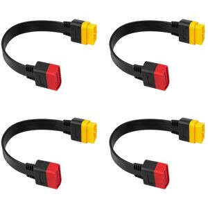 Tlily - 4X New obd OBD2 Extension Cable Connector for Launch X431 v / Easydiag 3.0 Mdiag Golo Main 16Pin Male to 36cm Tlily - 4X New obd OBD2 Extension Cable Connector for Launch X431 v / Easydiag 3.0 Mdiag Golo Main 16Pin Male to 36cm