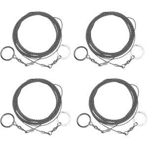 Tlily - 4X Outdoor Hand-drawn Rope Saw 304 Stainless Steel Camping Rescue Woodworking Super Fine 5M Tlily - 4X Outdoor Hand-drawn Rope Saw 304 Stainless Steel Camping Rescue Woodworking Super Fine 5M