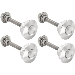 Tlily - 4X Quick Release Push Hood Latch Button Car Pin Bonnet Lock Bumper Clip Latches Silver Tlily - 4X Quick Release Push Hood Latch Button Car Pin Bonnet Lock Bumper Clip Latches Silver