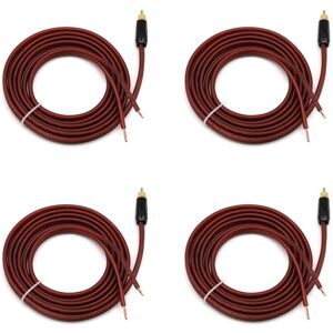 TLILY 4X Speaker Cable to Jack, Replace Audio Video Open Connector Adapter TLILY 4X Speaker Cable to Jack, Replace Audio Video Open Connector Adapter