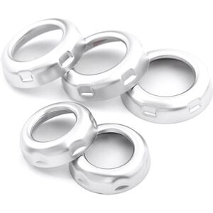 TLILY 5 Pcs Chrome Volume & Air Conditioning Knobs Trim for 4 LR4 Range Sport TLILY 5 Pcs Chrome Volume & Air Conditioning Knobs Trim for 4 LR4 Range Sport