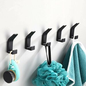 HOOPZI 5 Pieces Adhesive Hook, Double Bathroom Towel Hook, Towel Hanger, Anti-rust and Waterproof Towel Holder With Adhesive, Family Bathroom Kitchen, HOOPZI 5 Pieces Adhesive Hook, Double Bathroom Towel Hook, Towel Hanger, Anti-rust and Waterproof Towel Holder With Adhesive, Family Bathroom Kitchen,