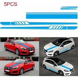 TRIMEC 5 pièces Autocollant voiture, autocollant de capot de carrosserie en vinyle autocollants de bande de course pour voiture, autocollant de pare-chocs TRIMEC 5 pièces Autocollant voiture, autocollant de capot de carrosserie en vinyle autocollants de bande de course pour voiture, autocollant de pare-chocs