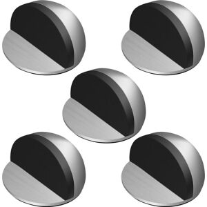 WOIYIC 5 Pieces Door Stops, Stainless Steel Adhesive Door Stops, Stoppers with Rubber Bumpers, Adhesive Door Stop for All Hard Floors, Ensure the Protection WOIYIC 5 Pieces Door Stops, Stainless Steel Adhesive Door Stops, Stoppers with Rubber Bumpers, Adhesive Door Stop for All Hard Floors, Ensure the Protection