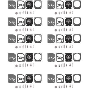 Tlily - 10 Set Carburetor Repair Kit Trimmer Parts RB-100 Gasket Diaphragm for HS45 FS55 FS38 BG45 MM55 4137 C1Q Tlily - 10 Set Carburetor Repair Kit Trimmer Parts RB-100 Gasket Diaphragm for HS45 FS55 FS38 BG45 MM55 4137 C1Q