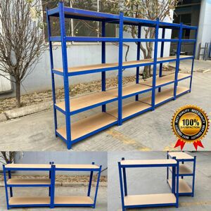 Briefness - 5 Tier Garage Shelving Storage Racking Boltless Shelf Heavy Duty Metal Shelves Briefness - 5 Tier Garage Shelving Storage Racking Boltless Shelf Heavy Duty Metal Shelves