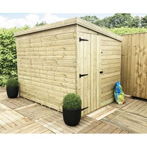 Marlborough - 5 x 4 windowless Garden Shed Pressure Treated t&g pent Wooden Garden Shed + Side Door (5' x 4' / 5ft x 4ft) (5x4) Marlborough - 5 x 4 windowless Garden Shed Pressure Treated t&g pent Wooden Garden Shed + Side Door (5' x 4' / 5ft x 4ft) (5x4)