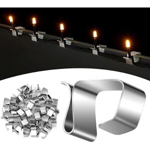 LINGHHANG 50 Christmas light gutter hooks, decorative Christmas light clips, lighting hook fixing accessories for holiday lights LINGHHANG 50 Christmas light gutter hooks, decorative Christmas light clips, lighting hook fixing accessories for holiday lights