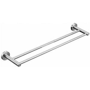 Ymyny - 50 cm Double Towel Rail, Wall Mounted, Brushed sus 304 Stainless Steel, Bathroom Towel Holder, 50 cm Ymyny - 50 cm Double Towel Rail, Wall Mounted, Brushed sus 304 Stainless Steel, Bathroom Towel Holder, 50 cm
