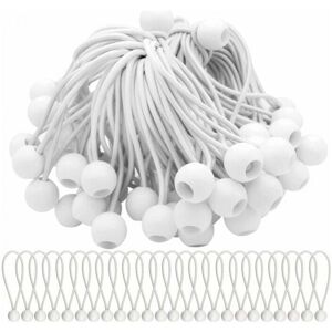 50 Pack Bungee Cords with Balls, Elastic Ropes, Elastic Balls for Awnings, Tents, Banners and Tarps, 15 cm Ymyny 50 Pack Bungee Cords with Balls, Elastic Ropes, Elastic Balls for Awnings, Tents, Banners and Tarps, 15 cm Ymyny