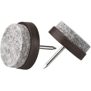 Longziming - 50 Pieces Nail Furniture Glides 22mm Round Chair Pads Nailed Felt Glide Pads for Wooden Chairs Stools and Table Legs Longziming - 50 Pieces Nail Furniture Glides 22mm Round Chair Pads Nailed Felt Glide Pads for Wooden Chairs Stools and Table Legs