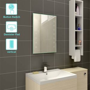 NRG - 500 x 700mm BathroomIlluminated led Mirror with Demister(Type e) NRG - 500 x 700mm BathroomIlluminated led Mirror with Demister(Type e)