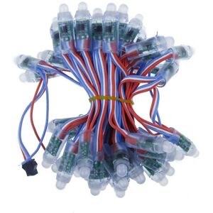 TLILY 50pcs 4m/6.5meter DC5V WS2811 Full Color led Pixel Light Module 12mm 15cm wires IP68 waterproof rgb Digital led strings TLILY 50pcs 4m/6.5meter DC5V WS2811 Full Color led Pixel Light Module 12mm 15cm wires IP68 waterproof rgb Digital led strings