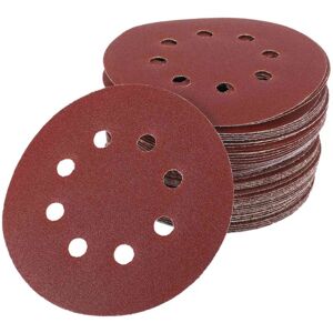 Tlily - 50Pcs 5 Inch 125Mm Round Sandpaper Eight Hole Disk Sand Sheets Grit 40/60/80/120/240 Hook And Loop Sanding Disc Polish Tlily - 50Pcs 5 Inch 125Mm Round Sandpaper Eight Hole Disk Sand Sheets Grit 40/60/80/120/240 Hook And Loop Sanding Disc Polish