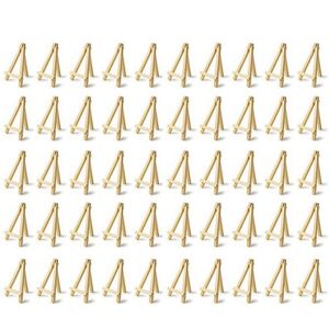 TLILY 50Pcs Kids Mini Wooden Easel Art Painting Card Stand Display Holder Drawing for School Student Artist Supplies 16X9cm TLILY 50Pcs Kids Mini Wooden Easel Art Painting Card Stand Display Holder Drawing for School Student Artist Supplies 16X9cm