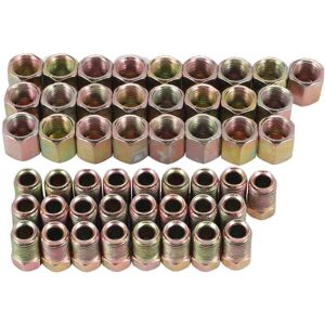 TLILY 50Pcs Male / Female End Union Brake Pipe Screw Nuts M10 x 1mm 3/16Inch od Copper Tubes Line Fittings Metric TLILY 50Pcs Male / Female End Union Brake Pipe Screw Nuts M10 x 1mm 3/16Inch od Copper Tubes Line Fittings Metric