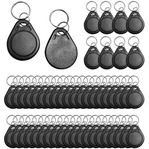 TLILY 50Pcs T5577 Writable 125kHz RFID Key Fob Proximity ID Card Token Tag, 125khz Rewritable TLILY 50Pcs T5577 Writable 125kHz RFID Key Fob Proximity ID Card Token Tag, 125khz Rewritable