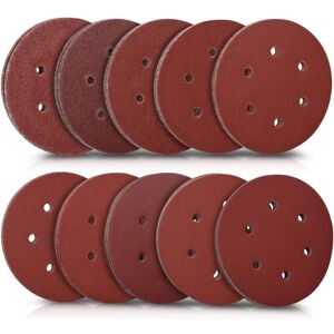 WOIYIC 50x Round Abrasive Discs - Sandpaper for Sanding - Adhesive Abrasive Sheets with Hook and Loop Backing - Grit from 40 to 400 - Diameter 150 mm WOIYIC 50x Round Abrasive Discs - Sandpaper for Sanding - Adhesive Abrasive Sheets with Hook and Loop Backing - Grit from 40 to 400 - Diameter 150 mm