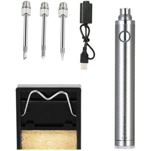 TLILY 510 interface 5V 8W battery-powered soldering iron, with usb soldering iron, Wireless Charging Solder Iron-silver TLILY 510 interface 5V 8W battery-powered soldering iron, with usb soldering iron, Wireless Charging Solder Iron-silver