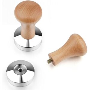 WOIYIC 51mm Stainless Steel Coffee Press, Coffee Grinder, Espresso Press, Coffee Sabotage Tool, Kitchen Accessories with Wooden Handle, for Office, Home, WOIYIC 51mm Stainless Steel Coffee Press, Coffee Grinder, Espresso Press, Coffee Sabotage Tool, Kitchen Accessories with Wooden Handle, for Office, Home,