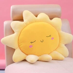 Linghhang - 55cm Sun Flower Shape Floor Cushion,Oversized Chair Cushion,Cute Plush Sun Cushion,For Home Decor,For Kids Girls,Gift Linghhang - 55cm Sun Flower Shape Floor Cushion,Oversized Chair Cushion,Cute Plush Sun Cushion,For Home Decor,For Kids Girls,Gift